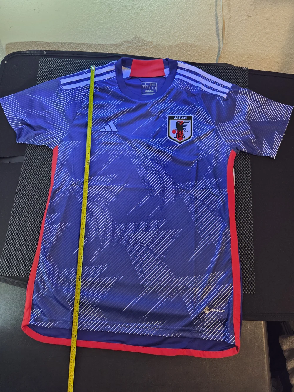 Men's Blue and Red Japan Soccer Jersey New In Bag